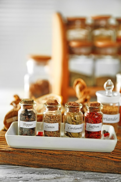 Tabla con especias